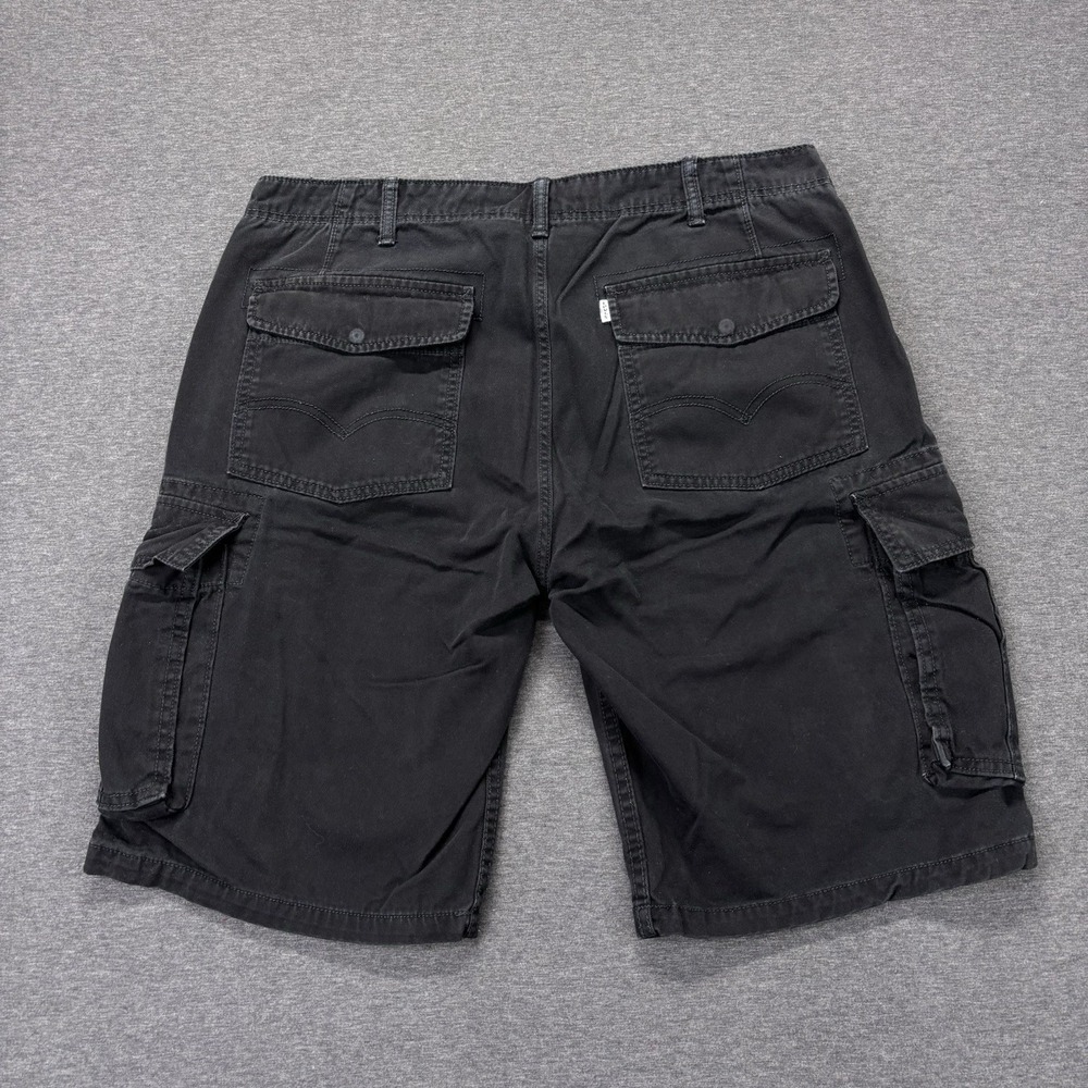 Levi's Cargo Shorts Mens 36 Black White Tag Utility Workwear Outdoors Skater - Picture 7 of 12